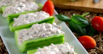 barquettes de concombre au thon