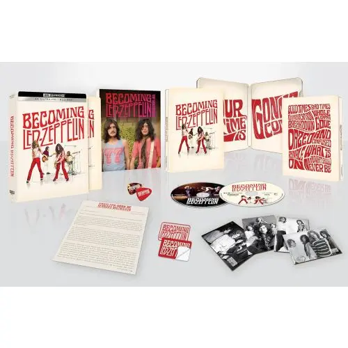 Becoming Led Zeppelin (2025) dès le 30 septembre aux USA en Steelbook 4K Ultra HD Blu-ray
