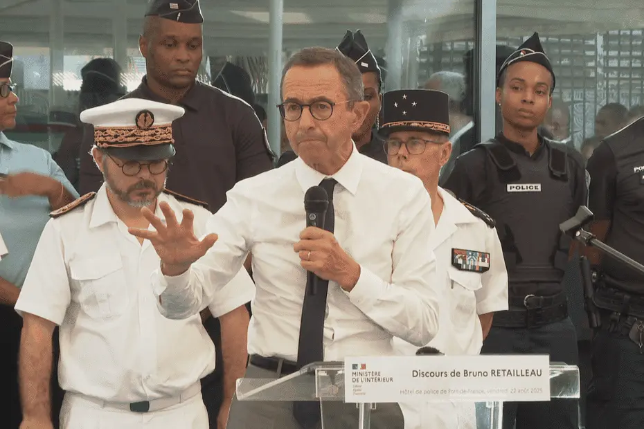 Bruno Retailleau en Martinique : Un plan sécuritaire salué mais jugé insuffisant par certains élus