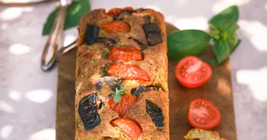 cake aubergines chevre pesto recette facile