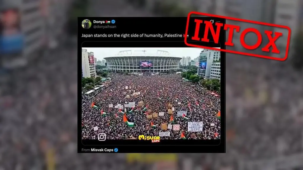 Ces images de manifestations pro-Palestine au Japon ont été générées par IA