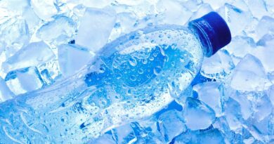 bouteille d'eau glacée