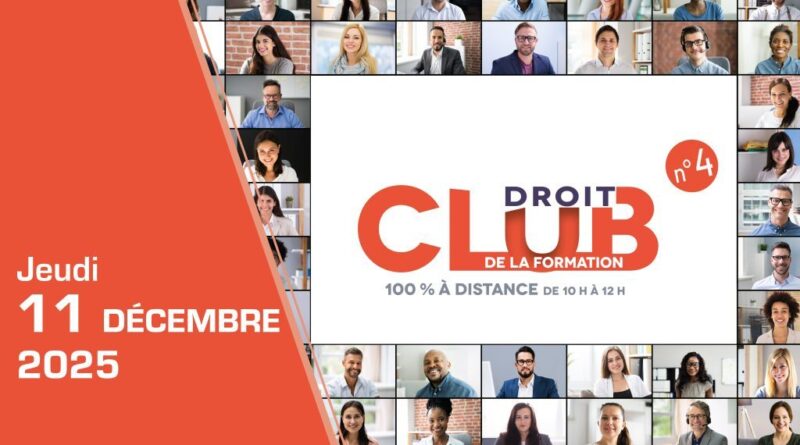 [Club du droit n° 4] 2026 : ce qui attend les acteurs de la formation - Centre Inffo