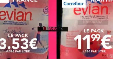 Comment Bernard Hayot peut-il ouvrir sa GUEULE de béké à propos de la vie chère quand il vend en Martinique un pack d’Evian 3,4 fois plus cher qu’à Paris ?