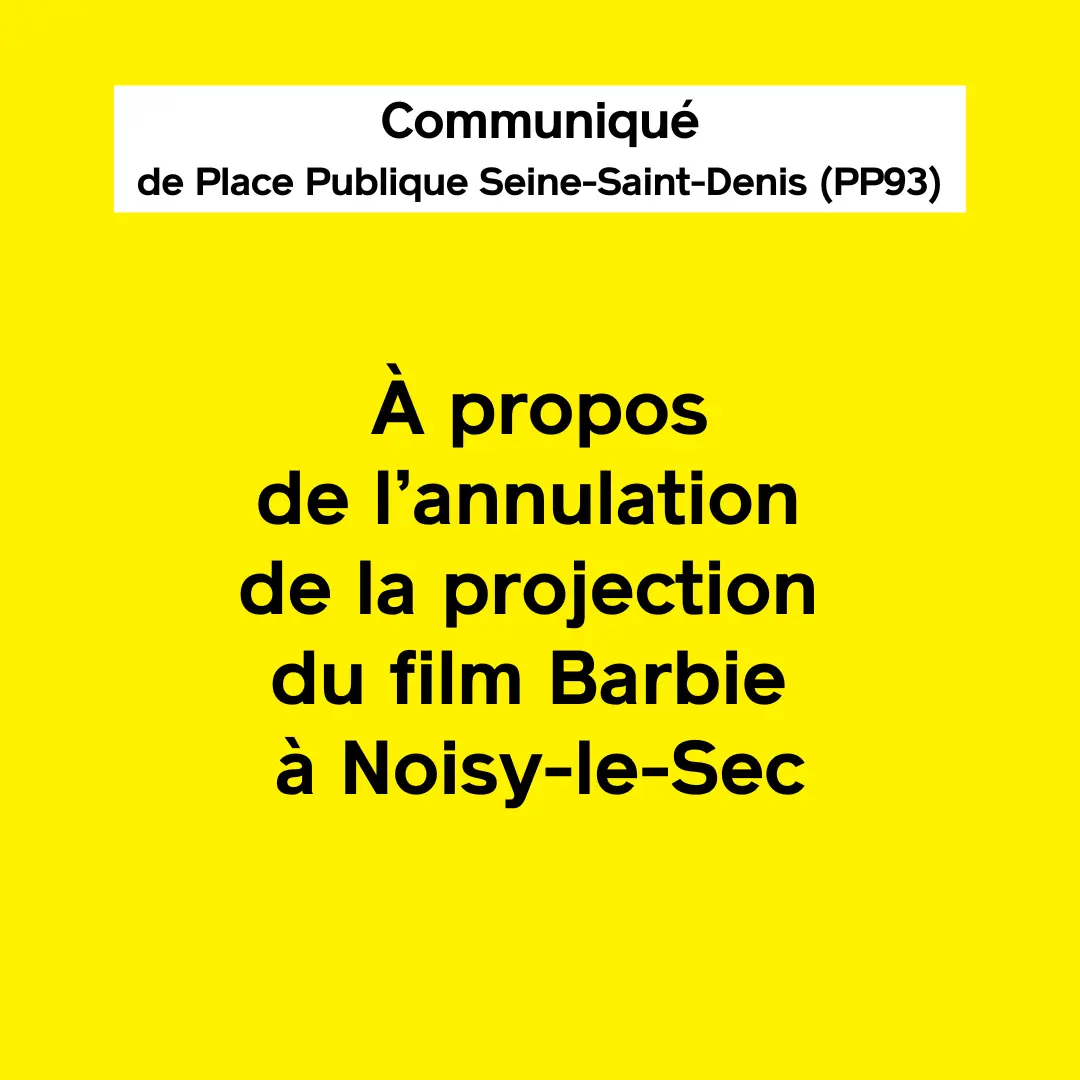 Communiqué de Place publique Seine-Saint-Denis - Place publique
