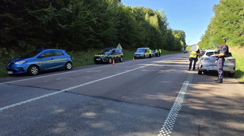 Contrôle routier sur la RD 166 : prévention et sécurité renforcées après un accident mortel