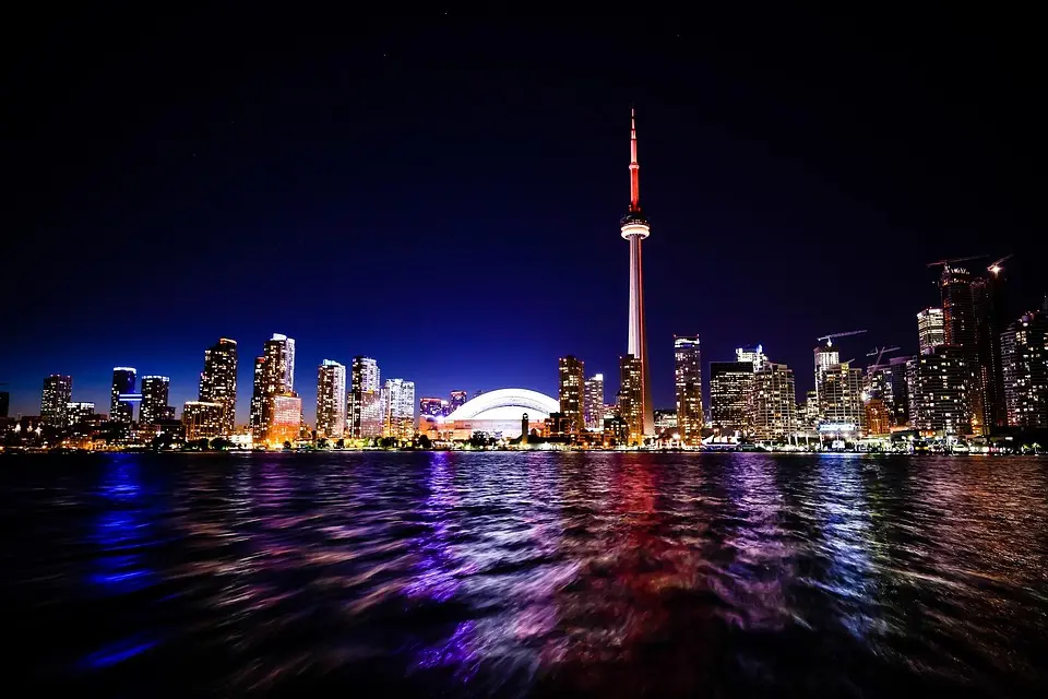 Canada, nature, mountains, Niagara Falls, Northern Lights, maple leaf, cityscape