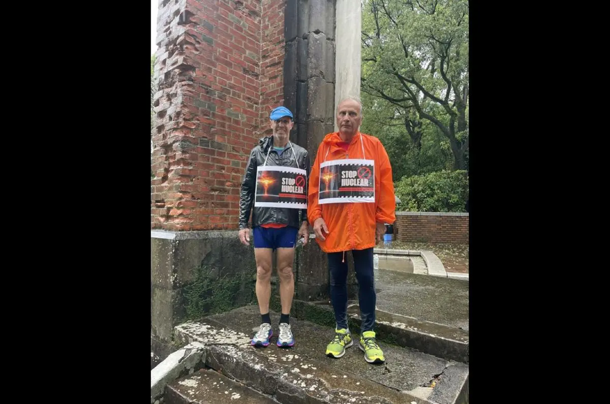 « Courir pour la paix » entre Hiroshima et Nagasaki : le duo de Dordogne a relevé le défi dans des conditions difficiles