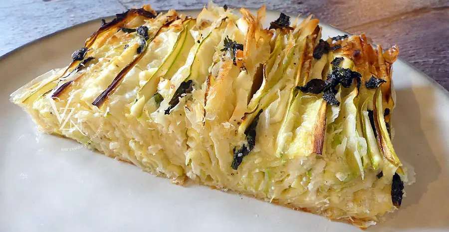 Crinkle aux courgettes façon grecque slider