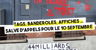Dans toute la France : salve d'appels au 10 septembre