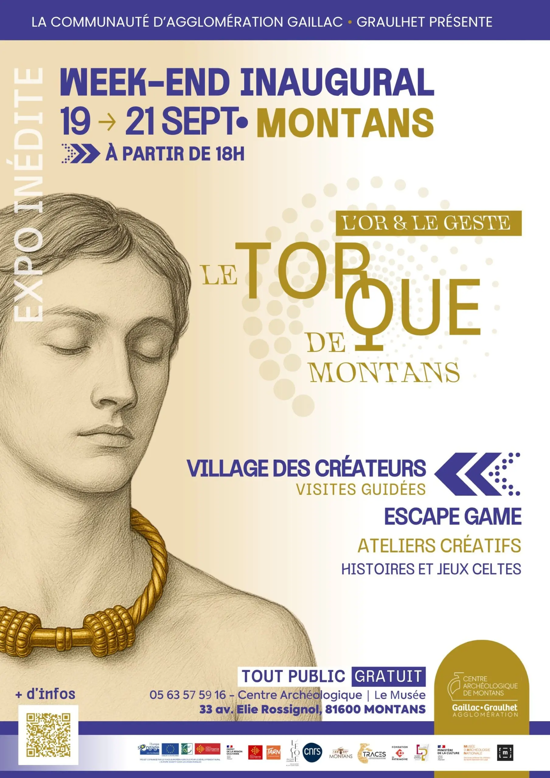 Inauguration de l'exposition "L'or et le geste. Le torque de Montans".