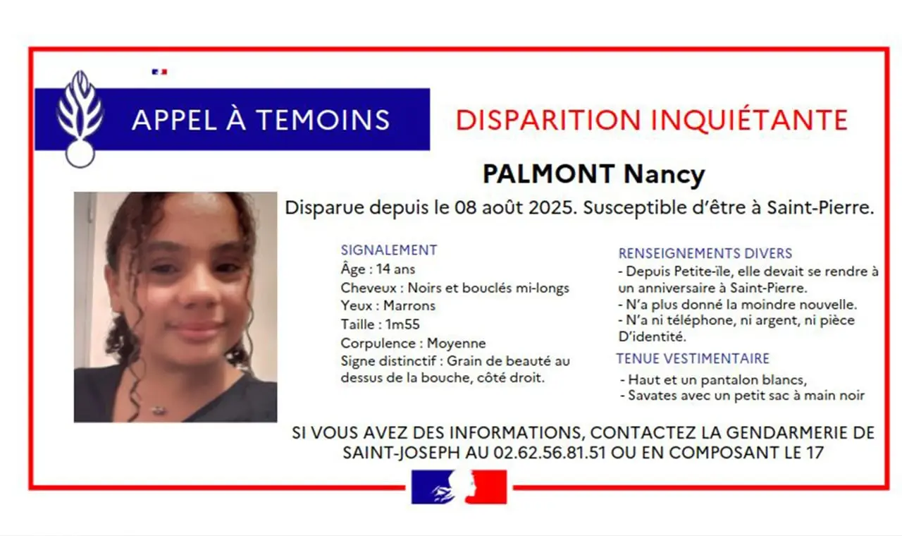 Disparition inquiétante : Nancy Palmont est recherchée à Saint-Pierre