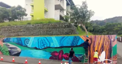 Dumbéa : Couleurs pays dévoile sa fresque rue Becquerel