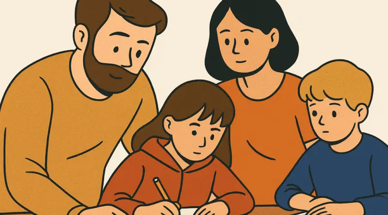 Éducation à la maison en famille