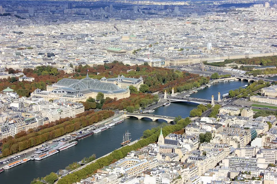 Île-de-France, Paris, Versailles, Eiffel Tower, monument, cityscape, park, Seine