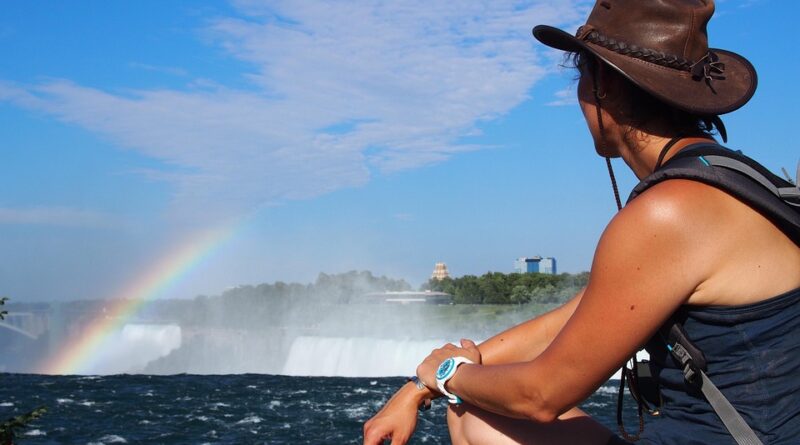 Canada, nature, mountains, Niagara Falls, Northern Lights, maple leaf, cityscape