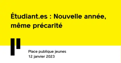 Étudiant.es : Nouvelle année, même précarité - Place publique