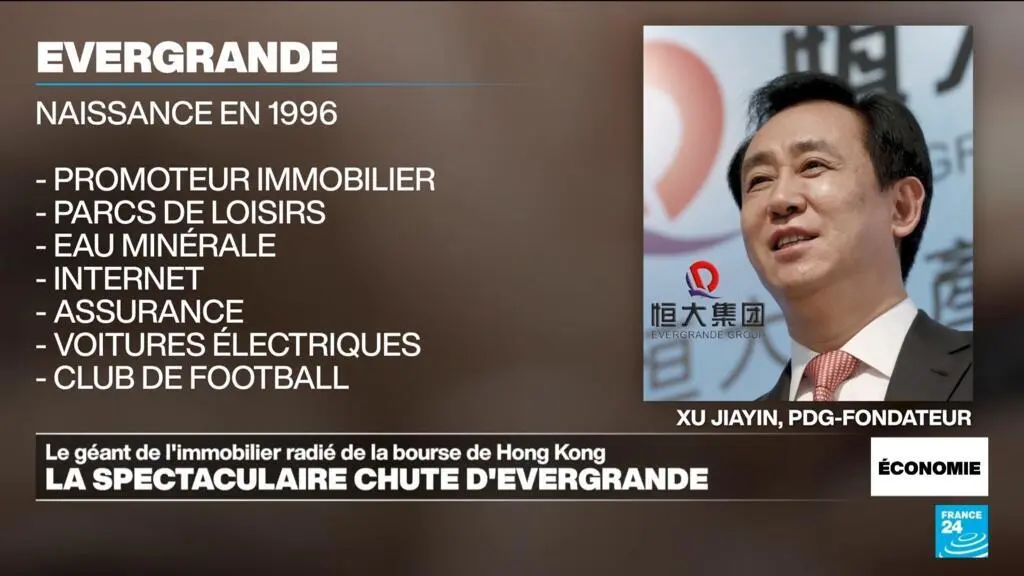 Evergrande radié de la Bourse de Hong Kong, symbole de la crise immobilière chinoise