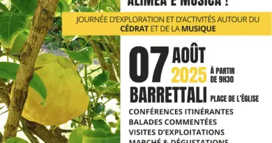 Evviva U Capicorsu ! - 1ère édition à Barrettali - 07 août 2025 - sur le thème du cédrat et de la musique