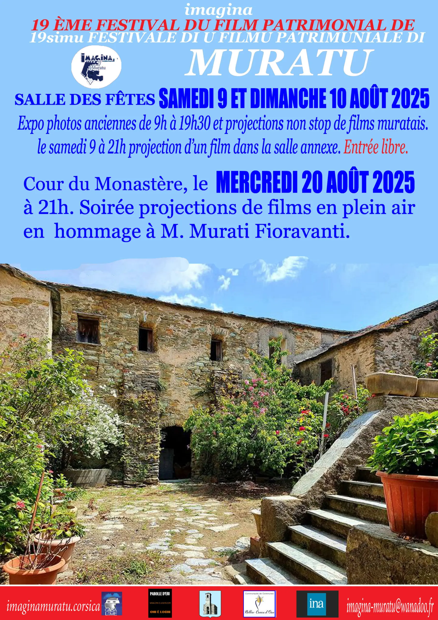 Festival du film patrimonial de Muratu 2025 – Imagina Muratu
