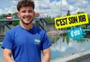 Florian, éclusier, fait passer les bateaux sur l’Yonne