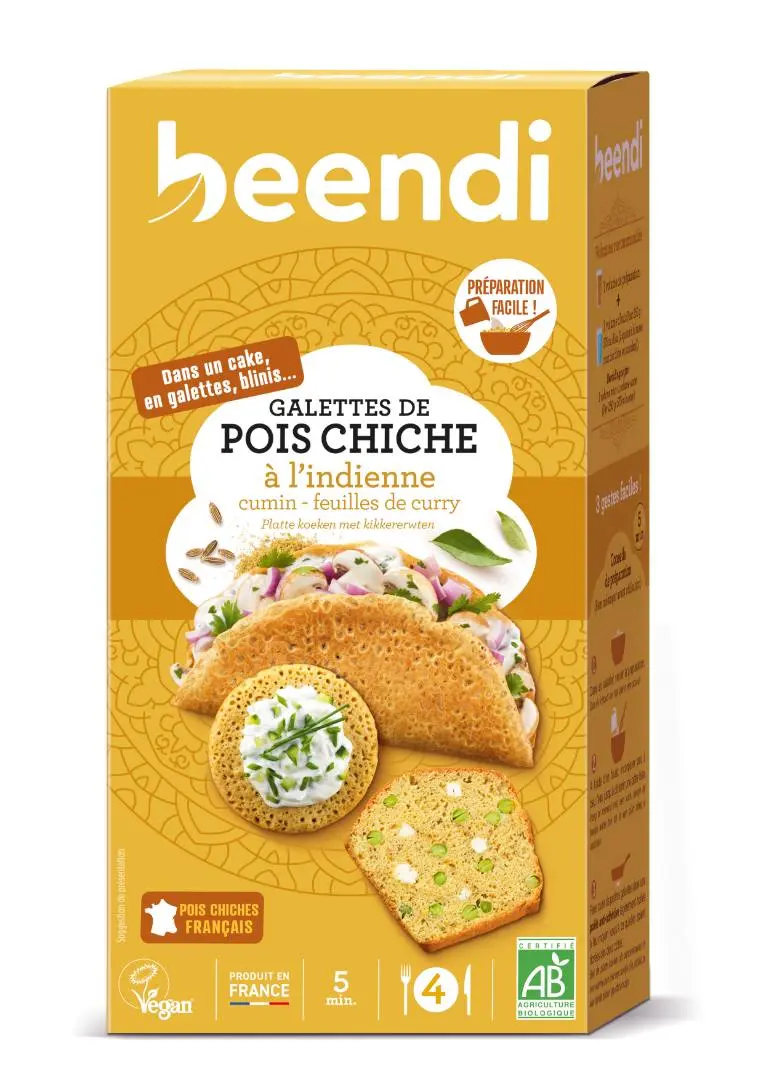 Galettes de pois chiche à l'indienne
