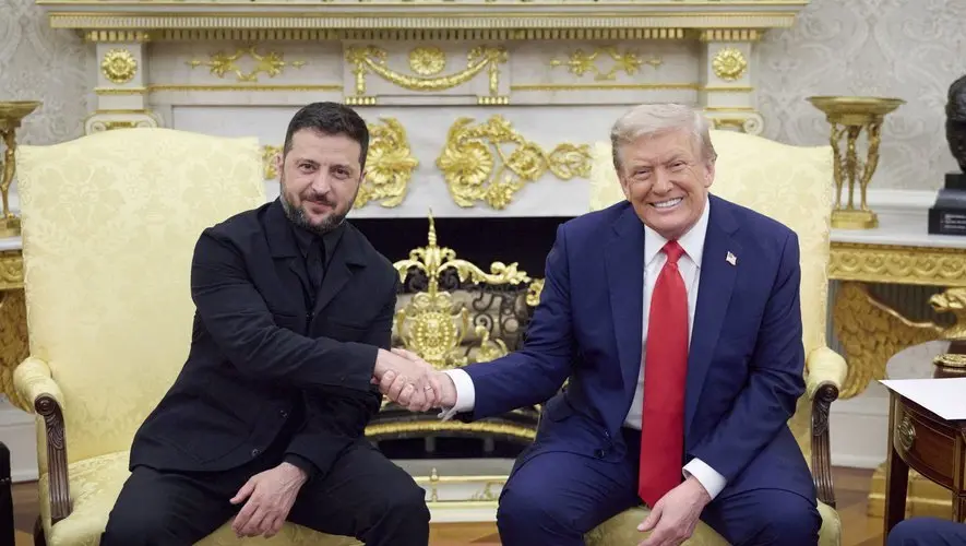Guerre en Ukraine : "Je l’utiliserai à chaque fois que je rentrerai un putt", Zelensky offre à Trump un club de golf ayant appartenu à un officier ukrainien blessé