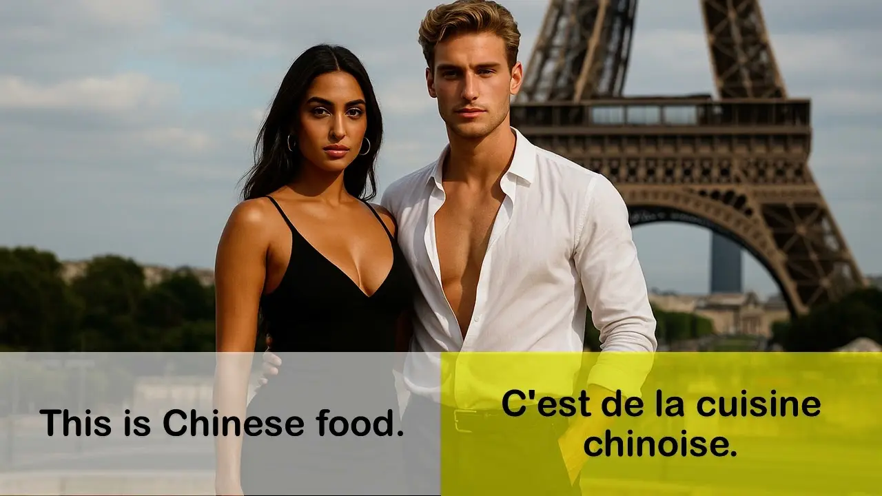 How to Pronounce French I C'est de la cuisine chinoise