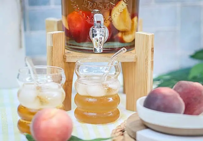 Ice tea pêche - Le fameux thé glacé maison !