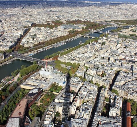 Île-de-France, Paris, Versailles, Eiffel Tower, monument, cityscape, park, Seine