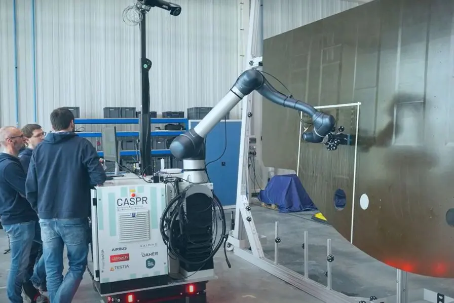 Innovation : une plate-forme robotique testée par Airbus et Daher pour faciliter le contrôle non destructif de pièces aéronautiques