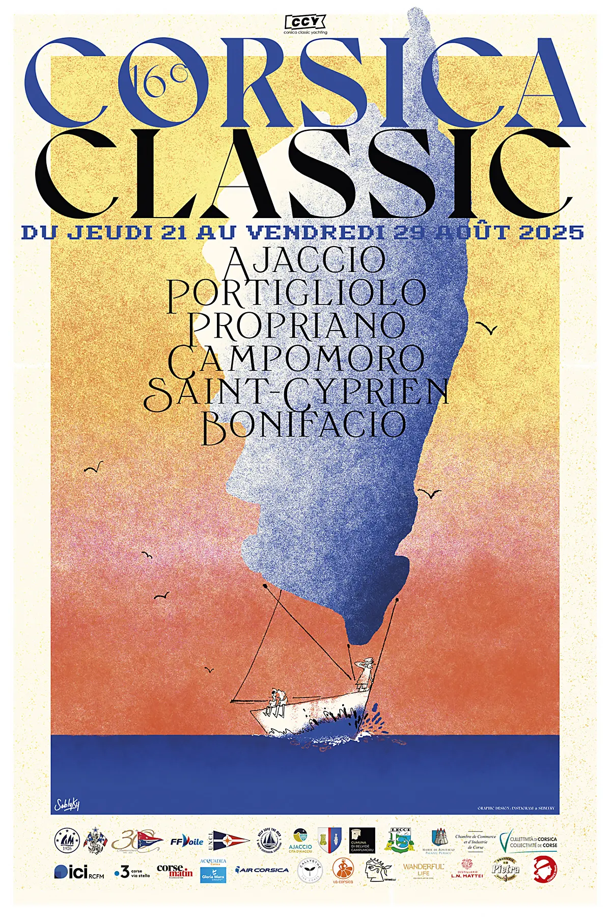Affiche Corsica Classic 2025 by Seb Lyky