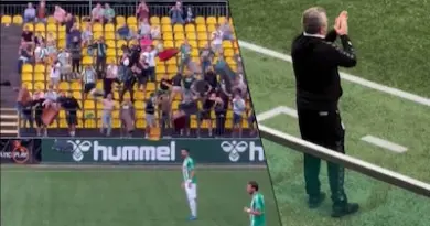 Jet de valises sur le terrain: la protestation originale des supporters du Zalgiris Vilnius