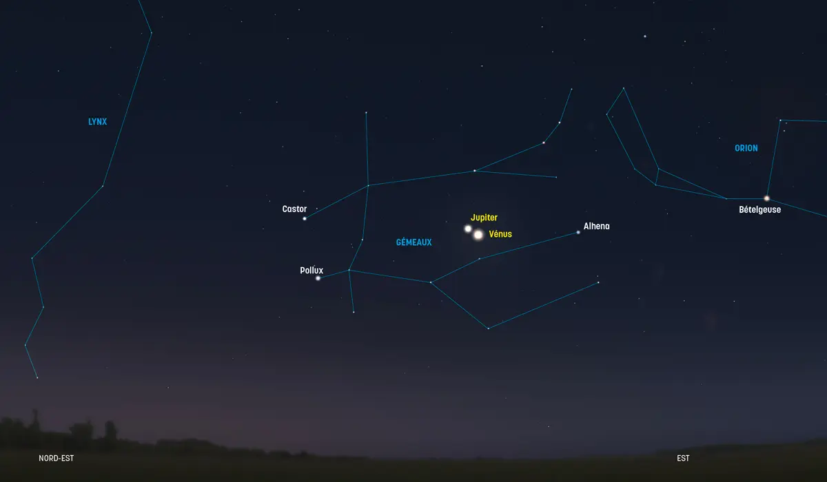 Jupiter a rendez-vous avec Vénus à l’aube !