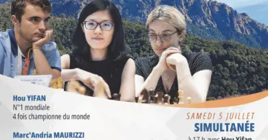 La Corse échiquéenne accueille Hou Yifan, la N°1 mondiale !