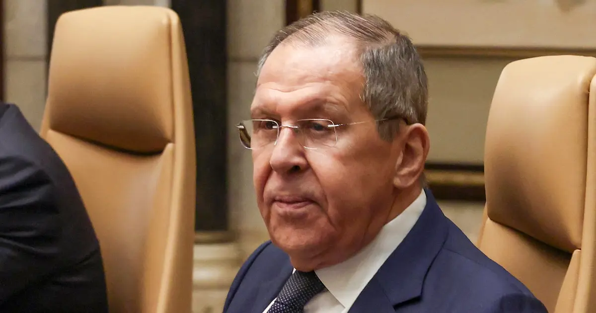 Le chef de la diplomatie russe Sergueï Lavrov à Riyad le 18 février 2025, lors de pourparlers avec les Etats-Unis.