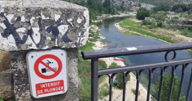 La baignade interdite jusqu'à nouvel ordre à Collias au lieu dit "Ron de Fabre" - ici