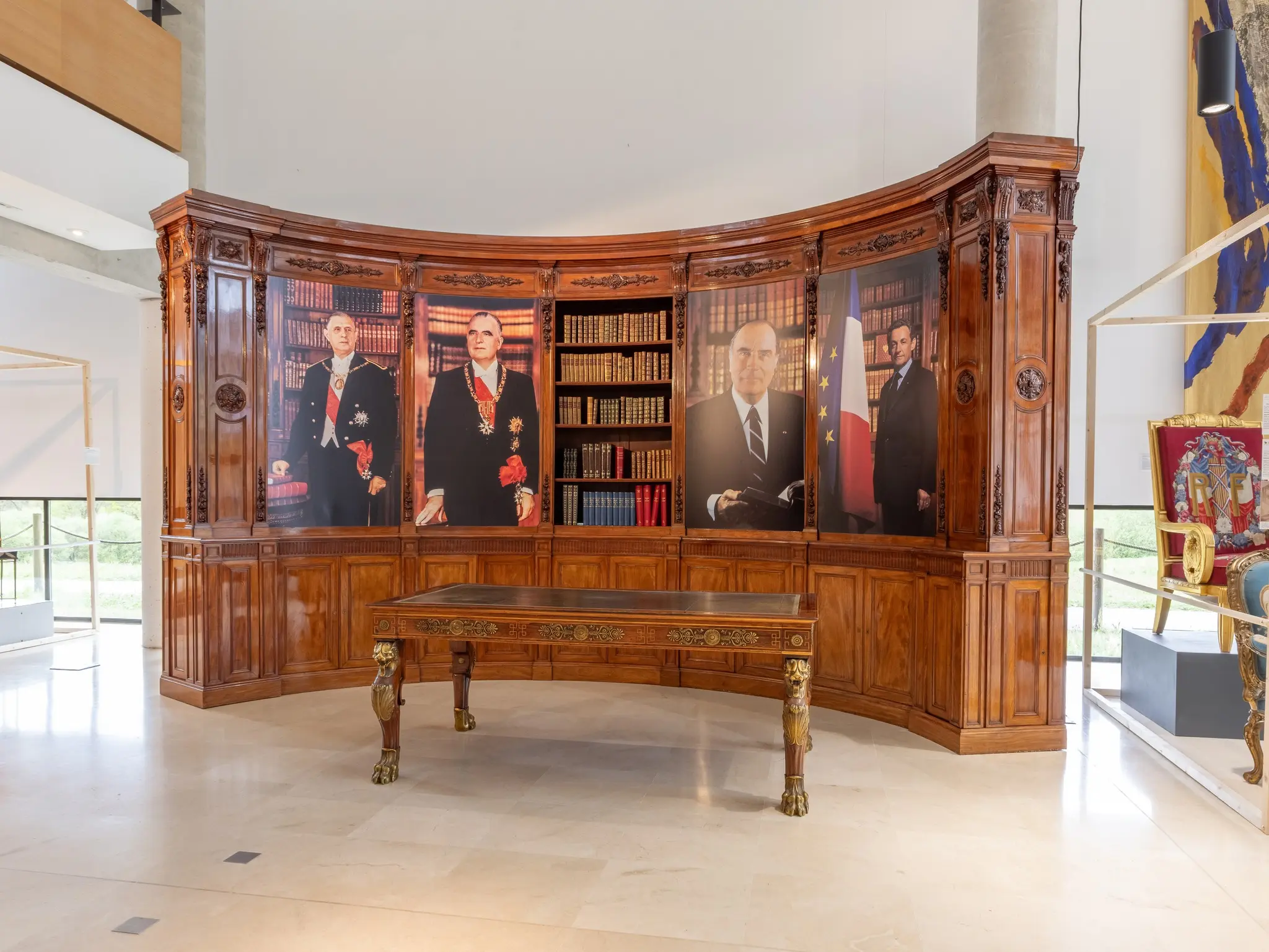 La bibliothèque de l'Elysée prêtée au musée Jacques Chirac de Sarran
