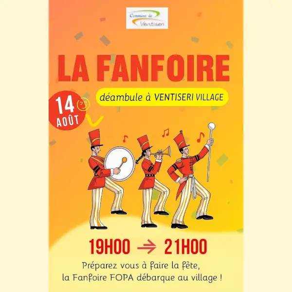 La fanfoire est de retour le 14 août 2025 à Ventiseri village !