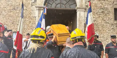 La grande famille des pompiers du pays grassois rend hommage à l’un des siens