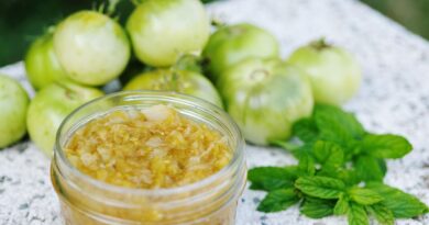 La recette du chutney de tomates vertes - ici