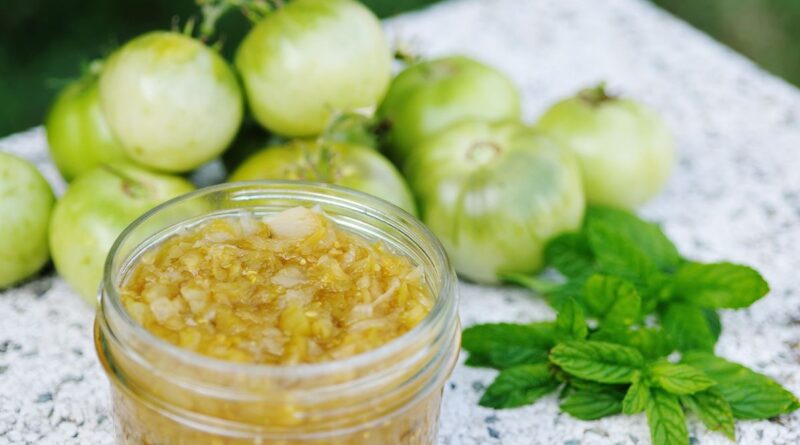 La recette du chutney de tomates vertes - ici