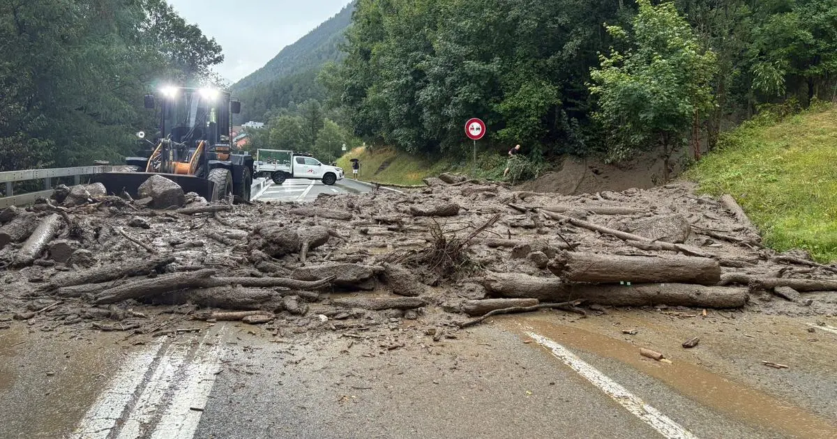 La route du Grand-Saint-Bernard temporairement coupée après le débordement de deux torrents