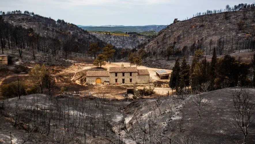 Las Corbièras cremadas