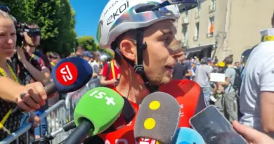 Le Bayeusain Kévin Vauquelin, opéré, ne sait pas quand il pourra reprendre le vélo - ici