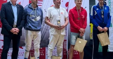 Julien Fezard lors de sa deuxième place en circuit national. © Besançon Université Club escrime
