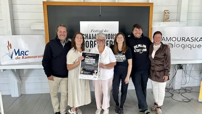 Mathieu Rivest, Pascale Malenfant, Solange Morneau, Catherine Lebel, Stéphane Modat et Amélie Dionne.