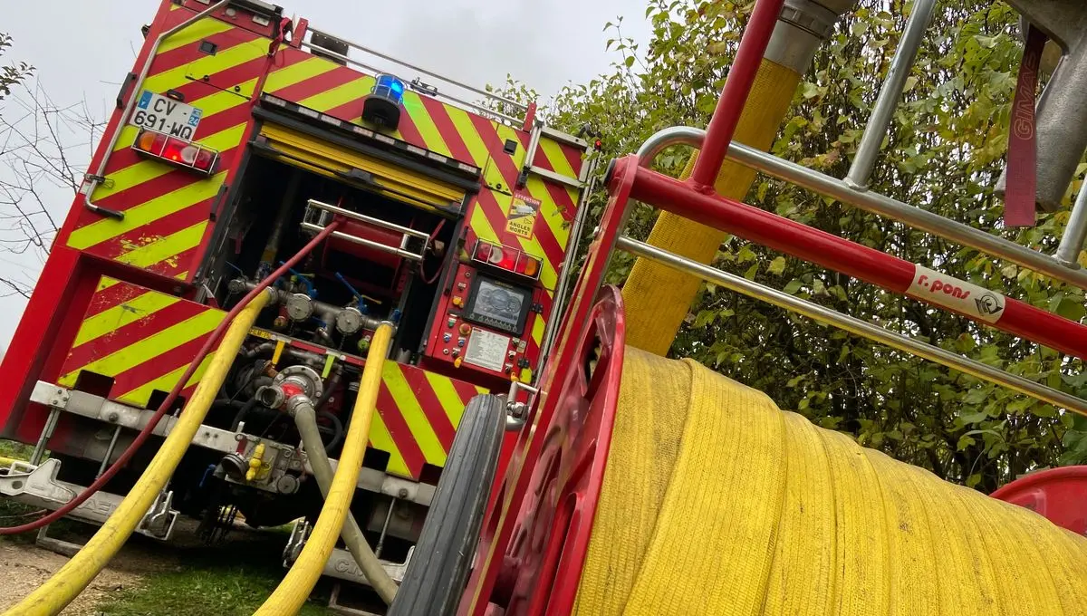 Le château de la Cosse à Veyrac victime d'un incendie après les orages en Haute-Vienne - ici