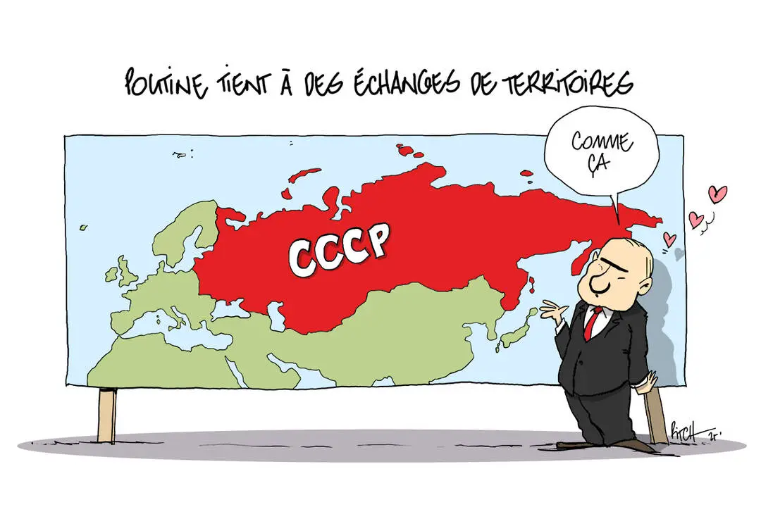Le dessin de la semaine: Poutine voit la vie en rouge - Heidi.news