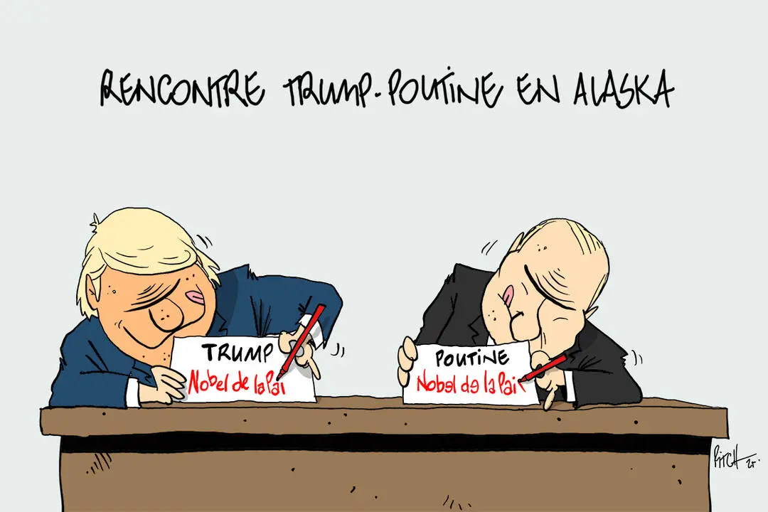 Le dessin de la semaine: Trump et Poutine en Alaska - Heidi.news